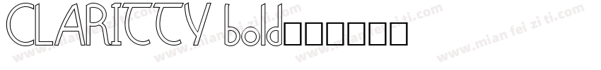 CLARITTY bold字体转换